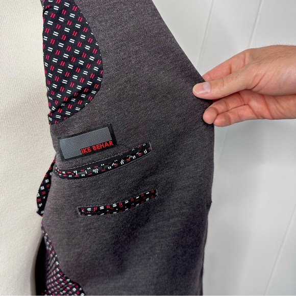 Ike Behar Brown Softshell Knit Sport Coat/Blazer - Picture 7 of 12
